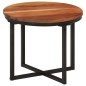 vidaXL Tavolino Salotto 35x35x30cm in Legno Massello di Acacia e Ferro vidaXL Tavolino Salotto 35x35x30cm in Legno Massello di Acacia e Ferro