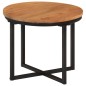 vidaXL Tavolino Salotto 35x35x30cm in Legno Massello di Acacia e Ferro vidaXL Tavolino Salotto 35x35x30cm in Legno Massello di Acacia e Ferro