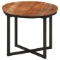 vidaXL Tavolino Salotto 35x35x30cm in Legno Massello di Acacia e Ferro vidaXL Tavolino Salotto 35x35x30cm in Legno Massello di Acacia e Ferro