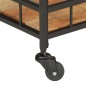 vidaXL Carrello da Bar 60x40x80 cm Legno Massello di Acacia e Ferro vidaXL Carrello da Bar 60x40x80 cm Legno Massello di Acacia e Ferro