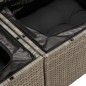 vidaXL Set Divani da Giardino 14pz con Cuscini in Polyrattan Grigio vidaXL Set Divani da Giardino 14pz con Cuscini in Polyrattan Grigio