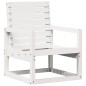 vidaXL Sedia da Giardino Bianca 57,5x63x76 cm Legno Massello di Pino vidaXL Sedia da Giardino Bianca 57,5x63x76 cm Legno Massello di Pino
