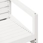 vidaXL Sedia da Giardino Bianca 57,5x63x76 cm Legno Massello di Pino vidaXL Sedia da Giardino Bianca 57,5x63x76 cm Legno Massello di Pino