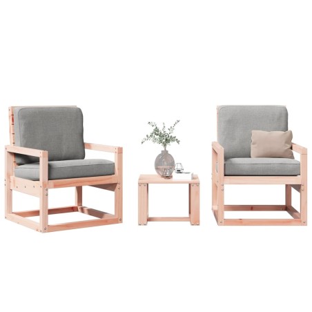 vidaXL Set Salotto da Giardino 3 pz in Legno Massello di Douglas