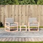 vidaXL Set Salotto da Giardino 3 pz in Legno Massello di Douglas vidaXL Set Salotto da Giardino 3 pz in Legno Massello di Douglas