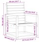 vidaXL Set Salotto da Giardino 3 pz in Legno Massello di Douglas vidaXL Set Salotto da Giardino 3 pz in Legno Massello di Douglas