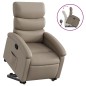 vidaXL Poltrona Alzapersona Reclinabile Cappuccino in Similpelle