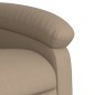 vidaXL Poltrona Alzapersona Reclinabile Cappuccino in Similpelle