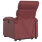 vidaXL Poltrona Alzapersona Reclinabile Rosso Vino in Similpelle