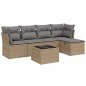 vidaXL Set Divano da Giardino 6 pz con Cuscini Beige Misto Polyrattan vidaXL Set Divano da Giardino 6 pz con Cuscini Beige Misto Polyrattan