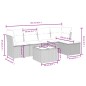vidaXL Set Divano da Giardino 6 pz con Cuscini Beige Misto Polyrattan vidaXL Set Divano da Giardino 6 pz con Cuscini Beige Misto Polyrattan