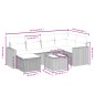 vidaXL Set Divani da Giardino 7 pz con Cuscini Beige in Polyrattan vidaXL Set Divani da Giardino 7 pz con Cuscini Beige in Polyrattan