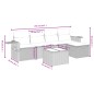 vidaXL Set Divano da Giardino 6 pz con Cuscini Beige in Polyrattan vidaXL Set Divano da Giardino 6 pz con Cuscini Beige in Polyrattan