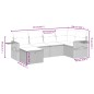vidaXL Set Divano da Giardino 6 pz con Cuscini Nero in Polyrattan vidaXL Set Divano da Giardino 6 pz con Cuscini Nero in Polyrattan