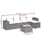 vidaXL Set Divano da Giardino 6 pz con Cuscini Beige in Polyrattan vidaXL Set Divano da Giardino 6 pz con Cuscini Beige in Polyrattan