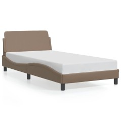 vidaXL Giroletto con Testiera Cappuccino 100x200 cm in Similpelle