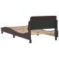 vidaXL Giroletto con Testiera Marrone 100x200 cm in Similpelle vidaXL Giroletto con Testiera Marrone 100x200 cm in Similpelle