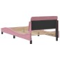 vidaXL Giroletto con Testiera senza Materasso Rosa 100x200 cm Velluto vidaXL Giroletto con Testiera senza Materasso Rosa 100x200 cm Velluto