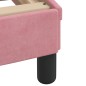 vidaXL Giroletto con Testiera senza Materasso Rosa 100x200 cm Velluto vidaXL Giroletto con Testiera senza Materasso Rosa 100x200 cm Velluto