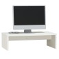 Supporto per Monitor Bianco 50x27x15 cm Legno Massello di Pino Supporto per Monitor Bianco 50x27x15 cm Legno Massello di Pino