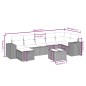 vidaXL Set Divano da Giardino 8 pz con Cuscini Beige in Polyrattan vidaXL Set Divano da Giardino 8 pz con Cuscini Beige in Polyrattan