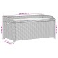vidaXL Panca Portaoggetti Nera 100x50x52 cm Polyrattan e Legno Acacia vidaXL Panca Portaoggetti Nera 100x50x52 cm Polyrattan e Legno Acacia