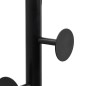 vidaXL Appendiabiti Nero 176 cm in Ferro Verniciato a Polvere vidaXL Appendiabiti Nero 176 cm in Ferro Verniciato a Polvere