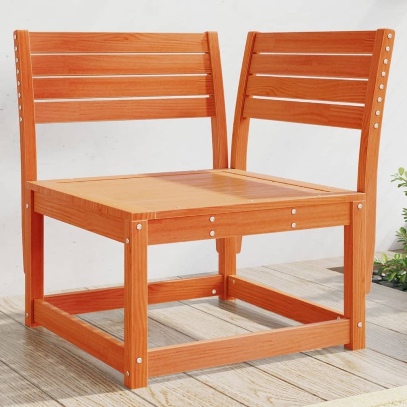 vidaXL Divano Angolare Giardino Marrone Cera 73x73x78cm Massello Pino vidaXL Divano Angolare Giardino Marrone Cera 73x73x78cm Massello Pino