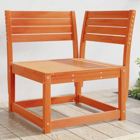 vidaXL Divano Angolare Giardino Marrone Cera 73x73x78cm Massello Pino