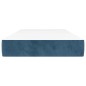Materasso a Molle Blu Scuro 90x200x20 cm in Velluto Materasso a Molle Blu Scuro 90x200x20 cm in Velluto