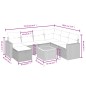 vidaXL Set Divano da Giardino 8 pz con Cuscini Beige in Polyrattan vidaXL Set Divano da Giardino 8 pz con Cuscini Beige in Polyrattan