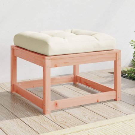 vidaXL Poggiapiedi da Giardino con Cuscino Legno Massello di Douglas