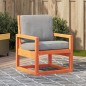 vidaXL Sedia da Giardino Marrone Cera 57,5x63x76cm Legno Massello Pino vidaXL Sedia da Giardino Marrone Cera 57,5x63x76cm Legno Massello Pino