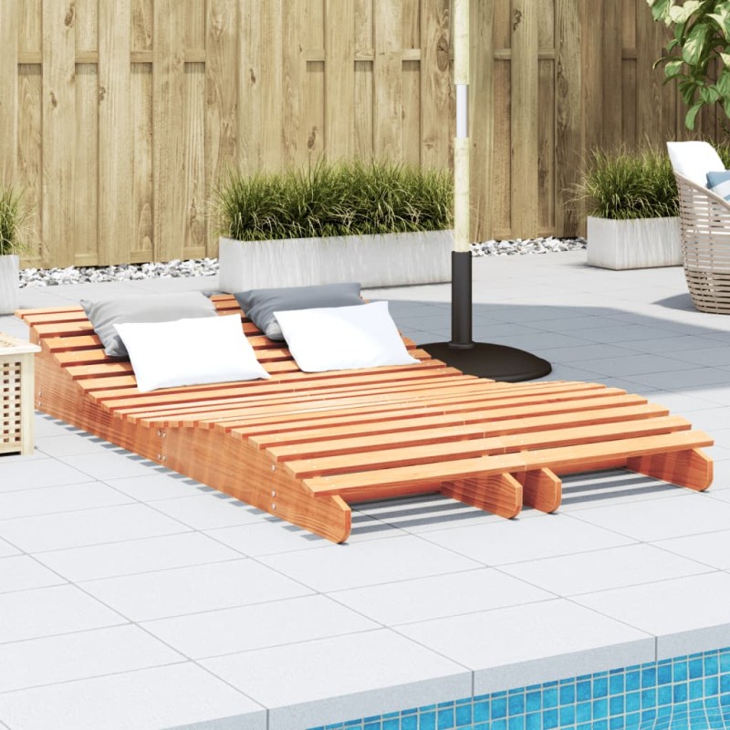 vidaXL Lettini 2pz Marrone Cera 205x60x31,5 cm Legno Massello di Pino vidaXL Lettini 2pz Marrone Cera 205x60x31,5 cm Legno Massello di Pino