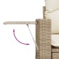 vidaXL Set Divani da Giardino 7 pz con Cuscini Beige in Polyrattan vidaXL Set Divani da Giardino 7 pz con Cuscini Beige in Polyrattan