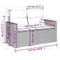 vidaXL Set Divano da Giardino 6 pz con Cuscini Grigio in Polyrattan