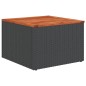 vidaXL Set Divani da Giardino 11 pz con Cuscini in Polyrattan Nero vidaXL Set Divani da Giardino 11 pz con Cuscini in Polyrattan Nero