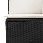 vidaXL Set Divani da Giardino 11 pz con Cuscini in Polyrattan Nero vidaXL Set Divani da Giardino 11 pz con Cuscini in Polyrattan Nero