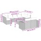 vidaXL Set Divano da Giardino 10 pz con Cuscini Grigio in Polyrattan vidaXL Set Divano da Giardino 10 pz con Cuscini Grigio in Polyrattan