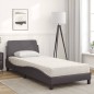 vidaXL Letto con Materasso Grgio 90x200 cm in Similpelle vidaXL Letto con Materasso Grgio 90x200 cm in Similpelle