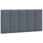 vidaXL Letto con Materasso Grigio Scuro 100x200 cm in Velluto vidaXL Letto con Materasso Grigio Scuro 100x200 cm in Velluto
