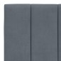 vidaXL Letto con Materasso Grigio Scuro 100x200 cm in Velluto vidaXL Letto con Materasso Grigio Scuro 100x200 cm in Velluto