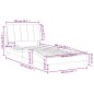 vidaXL Letto con Materasso Grigio Scuro 100x200 cm in Velluto vidaXL Letto con Materasso Grigio Scuro 100x200 cm in Velluto