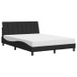 vidaXL Letto con Materasso Nero 120x200 cm in Velluto