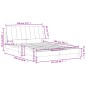 vidaXL Letto con Materasso Nero 120x200 cm in Velluto