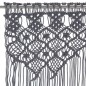 Tenda Macramè Antracite 140x240 cm in Cotone Tenda Macramè Antracite 140x240 cm in Cotone