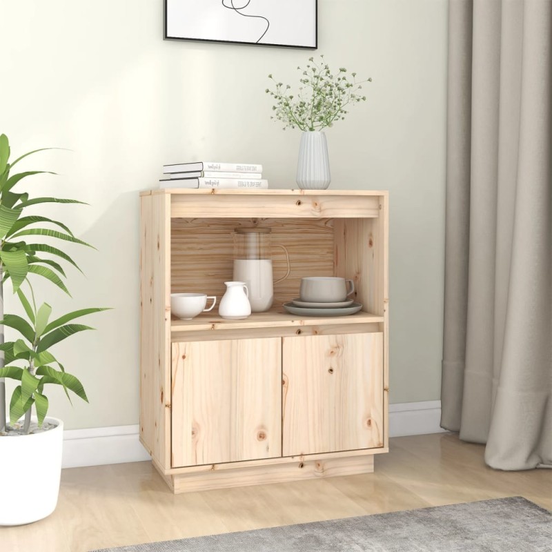 Credenza 60x34x75 cm in Legno Massello di Pino Credenza 60x34x75 cm in Legno Massello di Pino