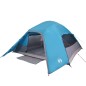vidaXL Tenda da Campeggio a Cupola per 4 Persone Blu Impermeabile