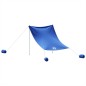 vidaXL Baldacchino da Spiaggia con Ancore per la Sabbia Blu 214x236 cm vidaXL Baldacchino da Spiaggia con Ancore per la Sabbia Blu 214x236 cm