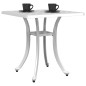vidaXL Tavolo da Giardino Bianco 53x53x53 cm in Alluminio Pressofuso vidaXL Tavolo da Giardino Bianco 53x53x53 cm in Alluminio Pressofuso